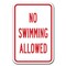 Signmission 18 in Height, 0.12 in Width, Aluminum, 12" x 18", A-1218 No Hunting - NoSwimAllo A-1218 No Hunting - NoSwimAllo - alternate 1